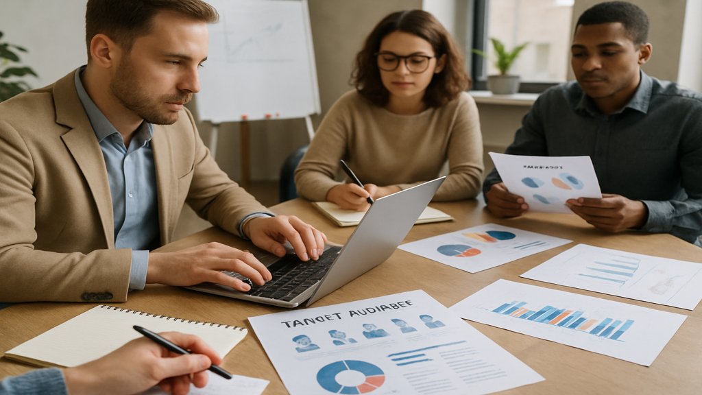 Business-Workshop zur Zielgruppenanalyse mit Fokus auf Daten und Profile.