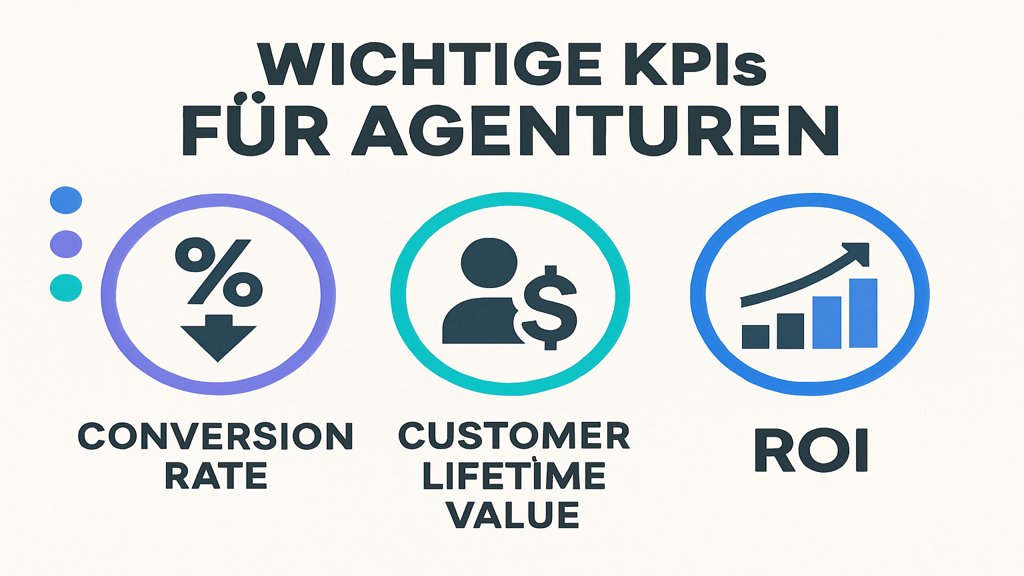 Eine Infografik mit den wichtigsten KPIs für Agenturen.