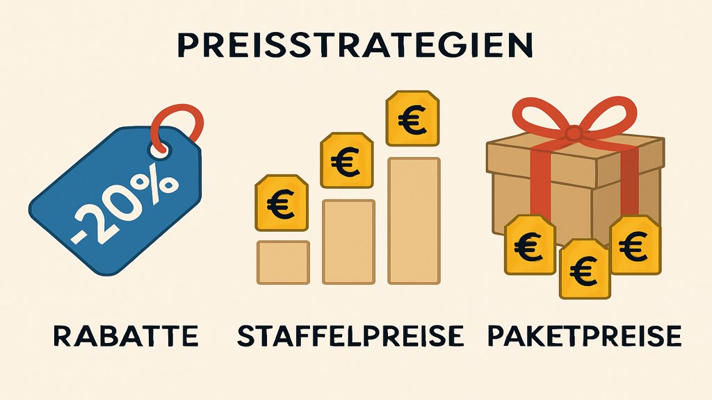 Eine Infografik zu verschiedenen Preisstrategien.