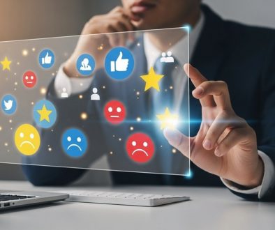 Ein Freelancer beim Online Reputation Management, der seinen digitalen Ruf aktiv steuert.