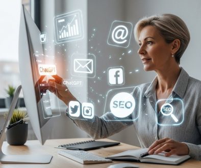 Eine Marketing-Expertin nutzt ChatGPT als strategischen Co-Piloten für ihre Marketing-Kampagnen.