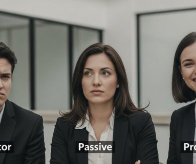 Drei Personen, die die Kundengruppen des Net Promoter Score repräsentieren: Kritiker, Passive und Promoter.