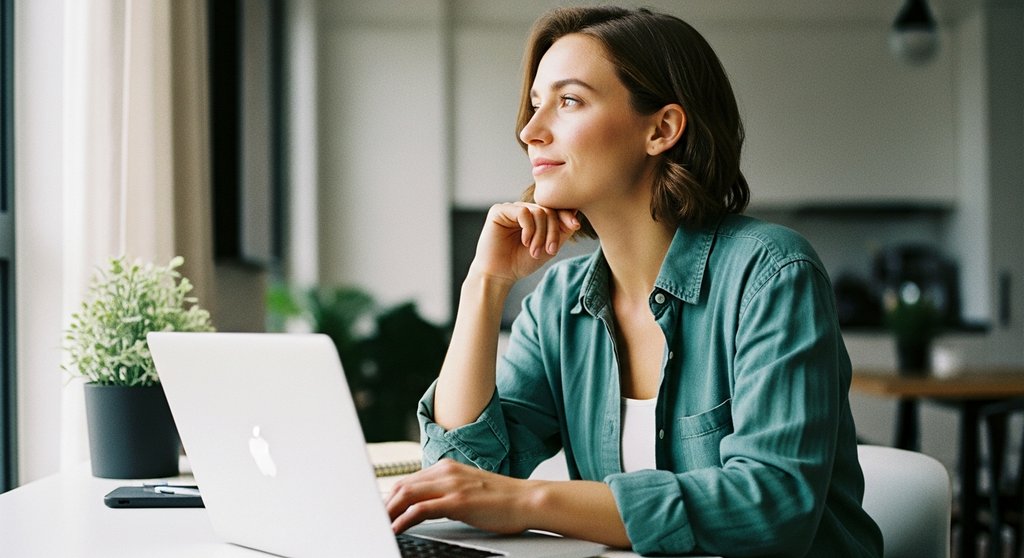 Ein junger Freelancer plant an seinem Schreibtisch die Akquise seiner ersten Kunden.
