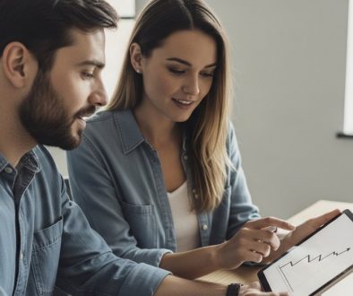 Zwei Dienstleister analysieren den Erfolg ihres Affiliate-Marketing-Programms.