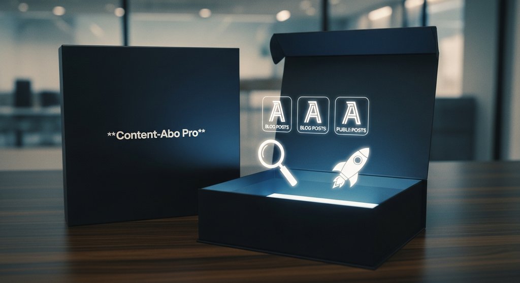 Eine Produktbox symbolisiert ein 