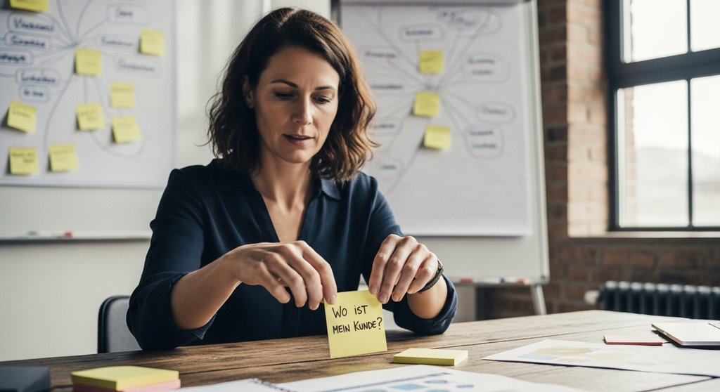 Eine Strategin plant die Zielgruppenansprache für die Gastartikel-Akquise.