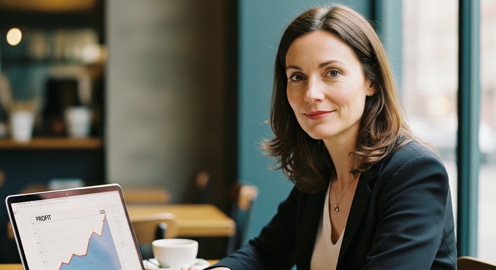 Erfolgreiche Freelancerin plant ihre Marketing-Rentabilität mit Hilfe des CPL.