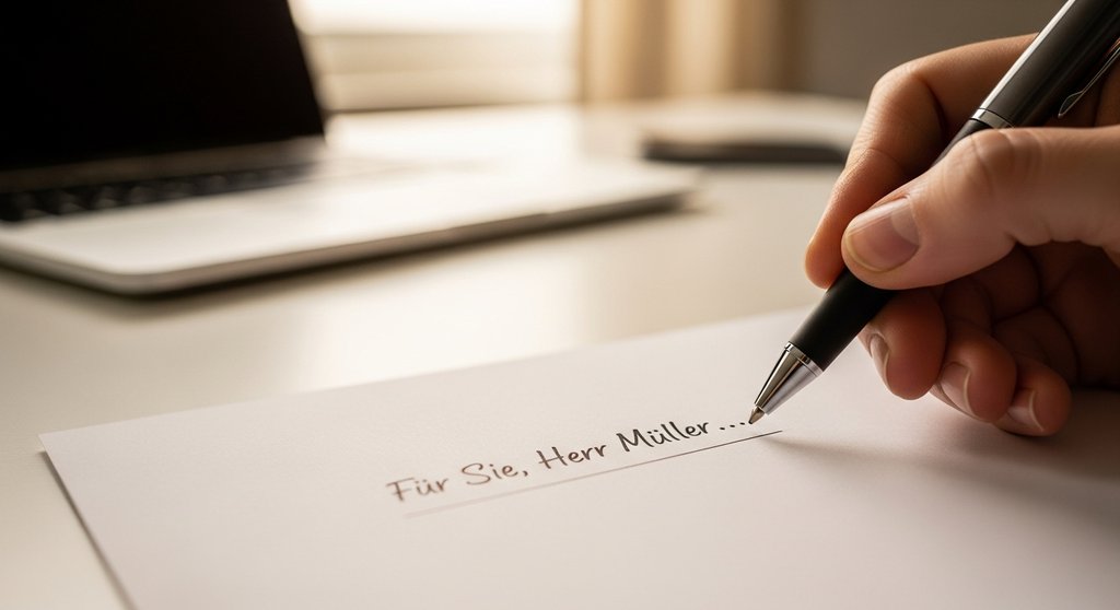 Personalisierter Einstieg eines Angebots, handschriftlich verfasst.