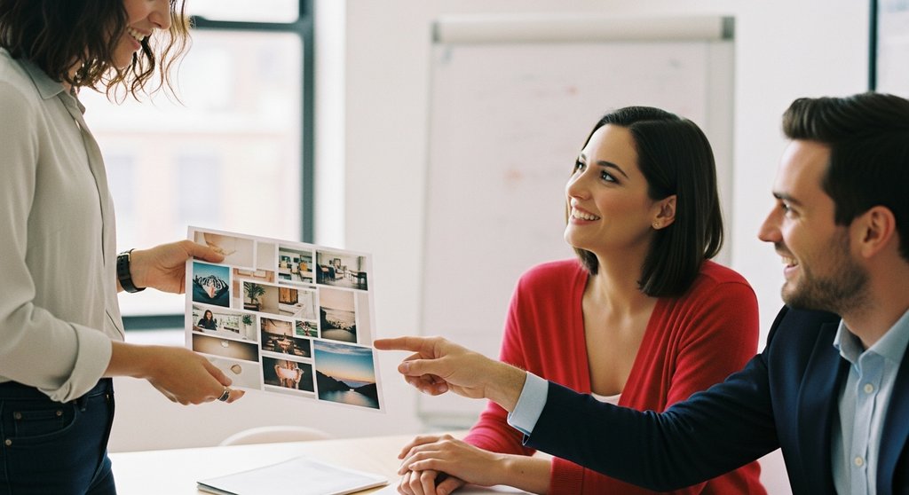 Zufriedener Kunde bestätigt die im Verkaufsgespräch besprochenen Vorteile.